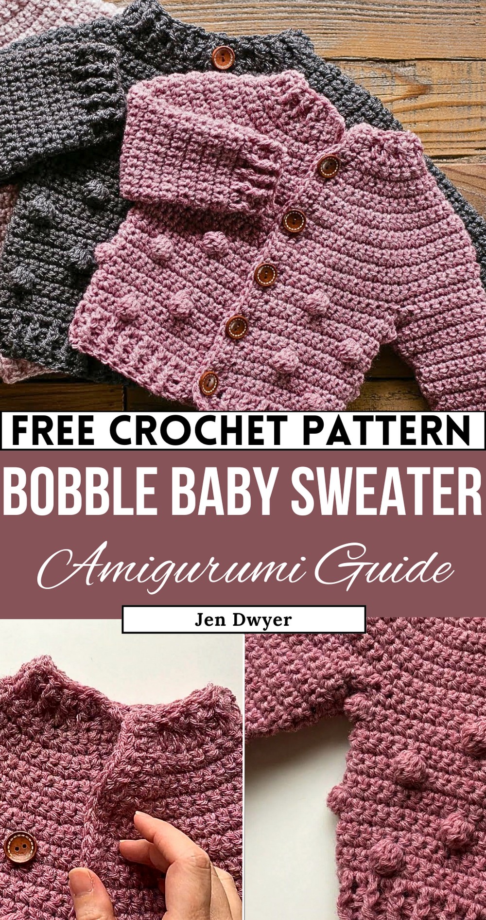 How to Crochet a Bobble Baby Sweater