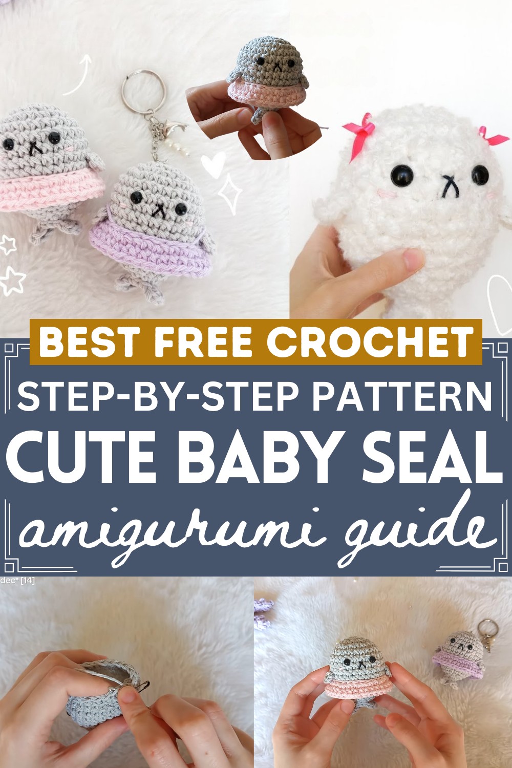 How to crochet Baby Seal Amigurumi Pattern