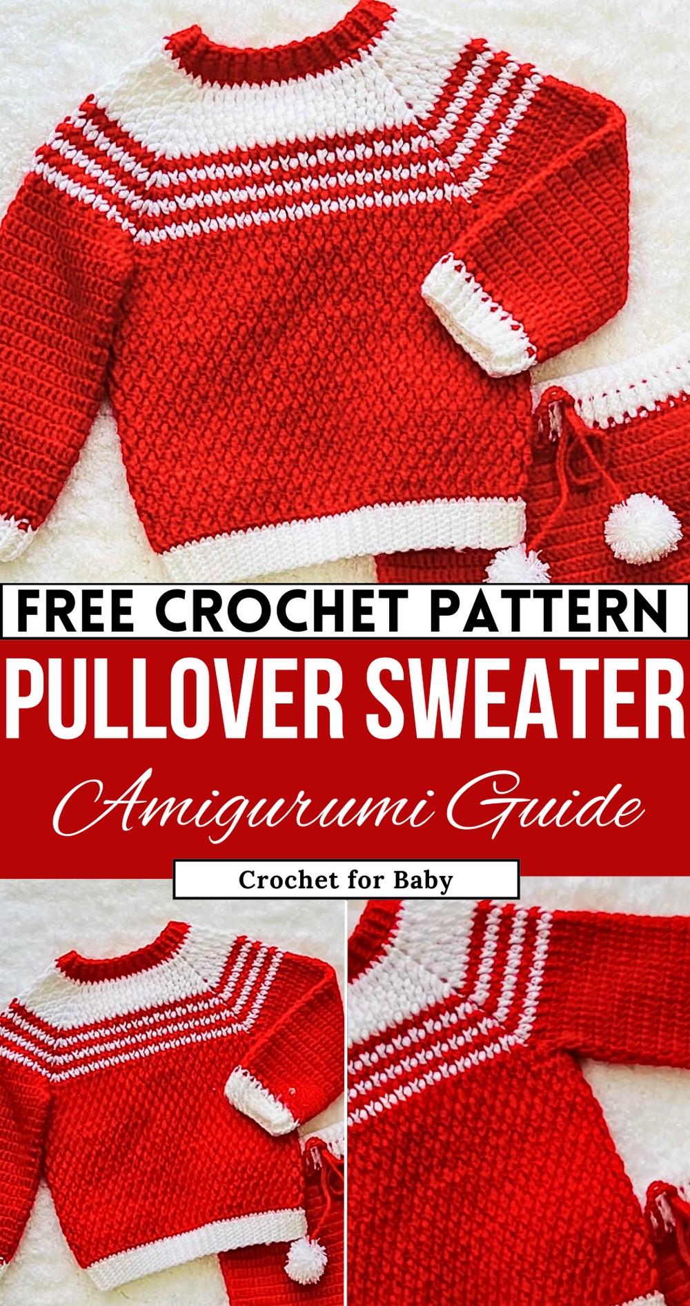 How to crochet pullover sweater for boys and girls