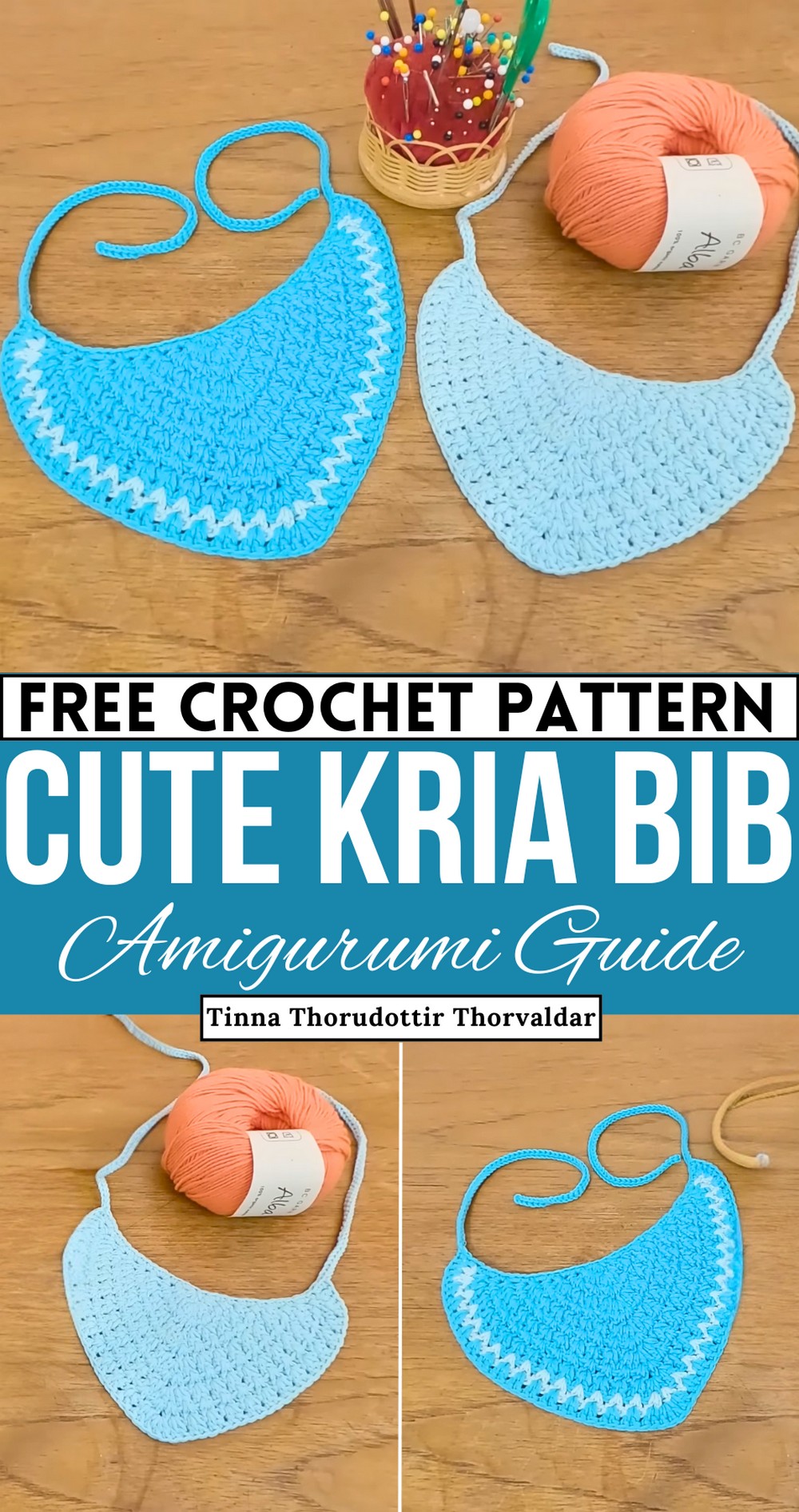 Kria Bib - full crochet tutorial