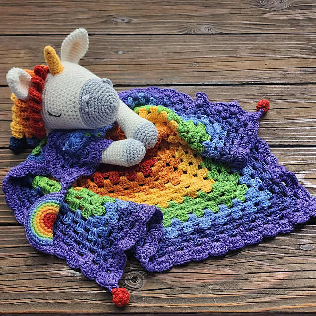 crochet lovey blanket