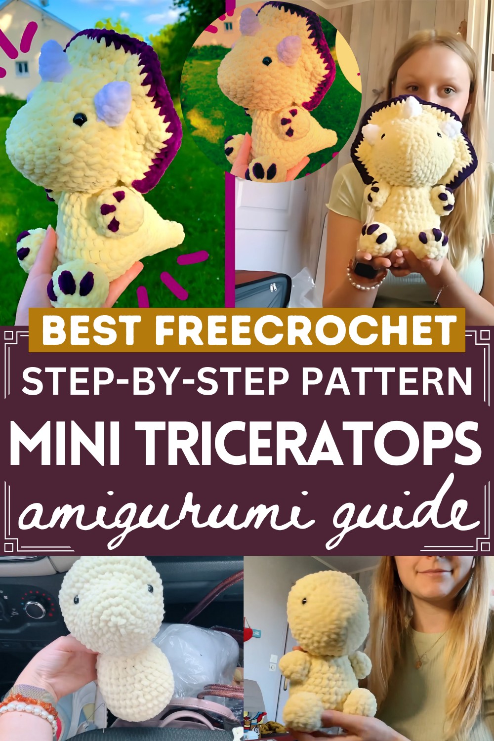 Making A Triceratops Crochet Amigurumi