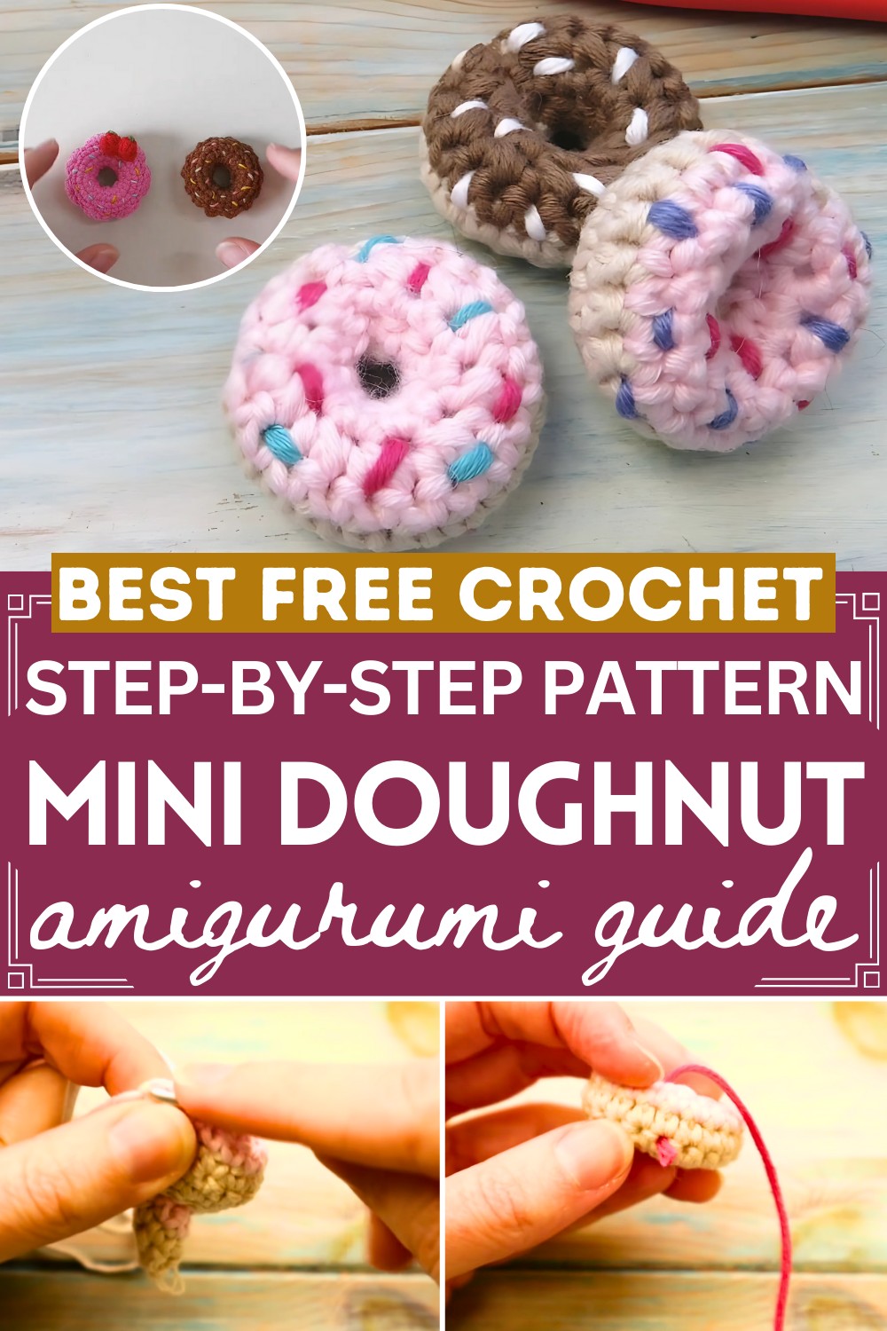 Mini Crochet Doughnut