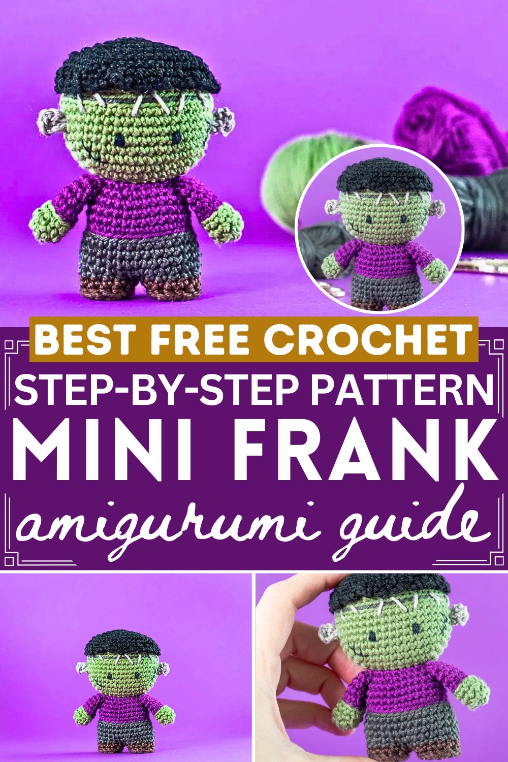 Mini Frank amigurumi