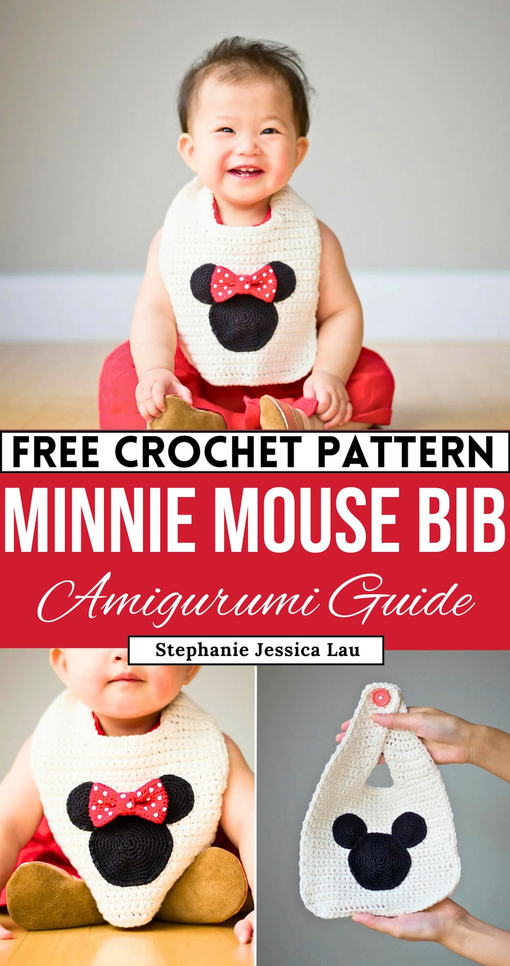Minnie Mouse Basic Bib