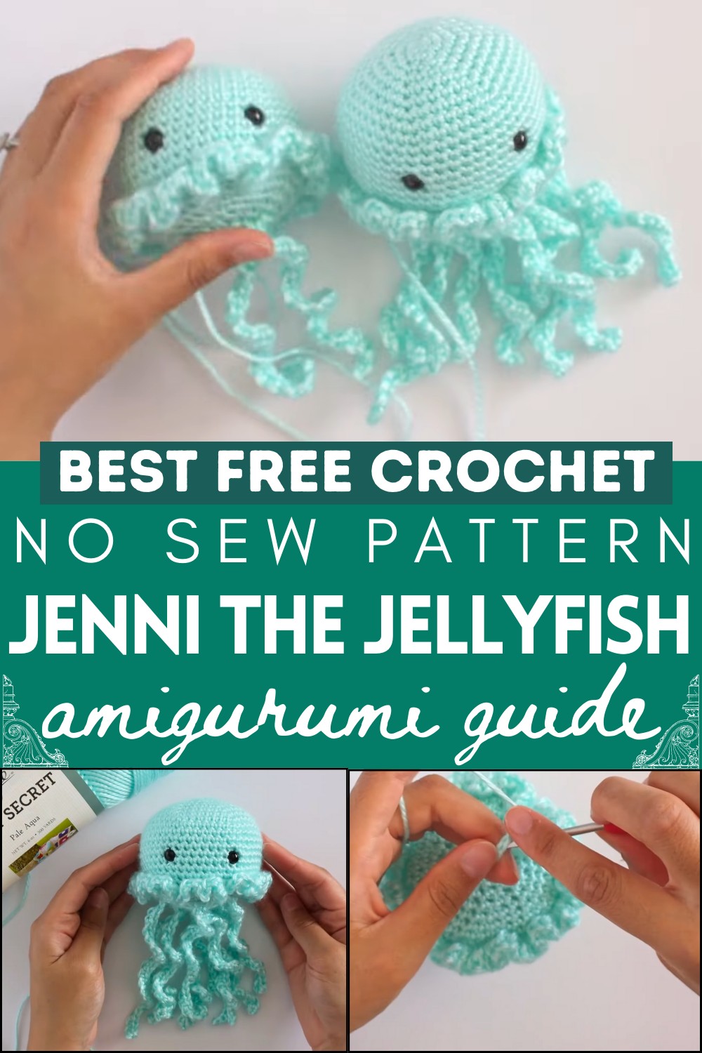 No Sew Crochet Pattern Jenni The Jellyfish