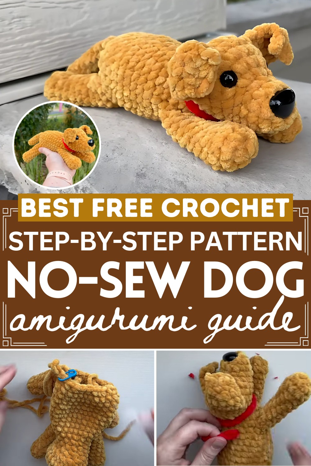 No-Sew Dog Crochet Pattern