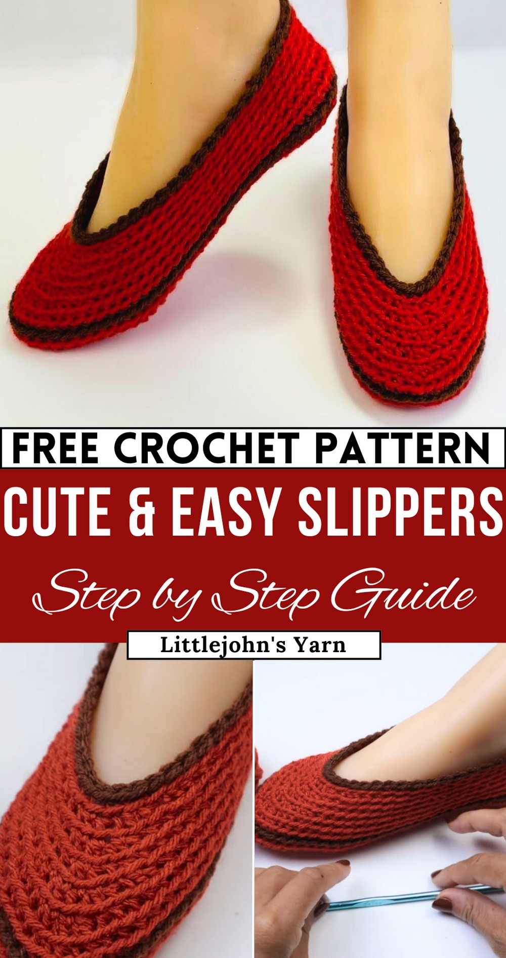 Quick Crochet Slippers Perfectly Fitted  Pattern