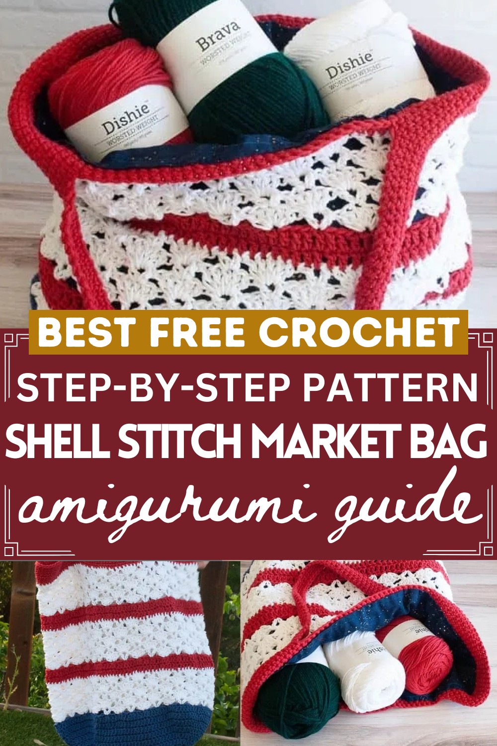 Shell Stitch Market Bag