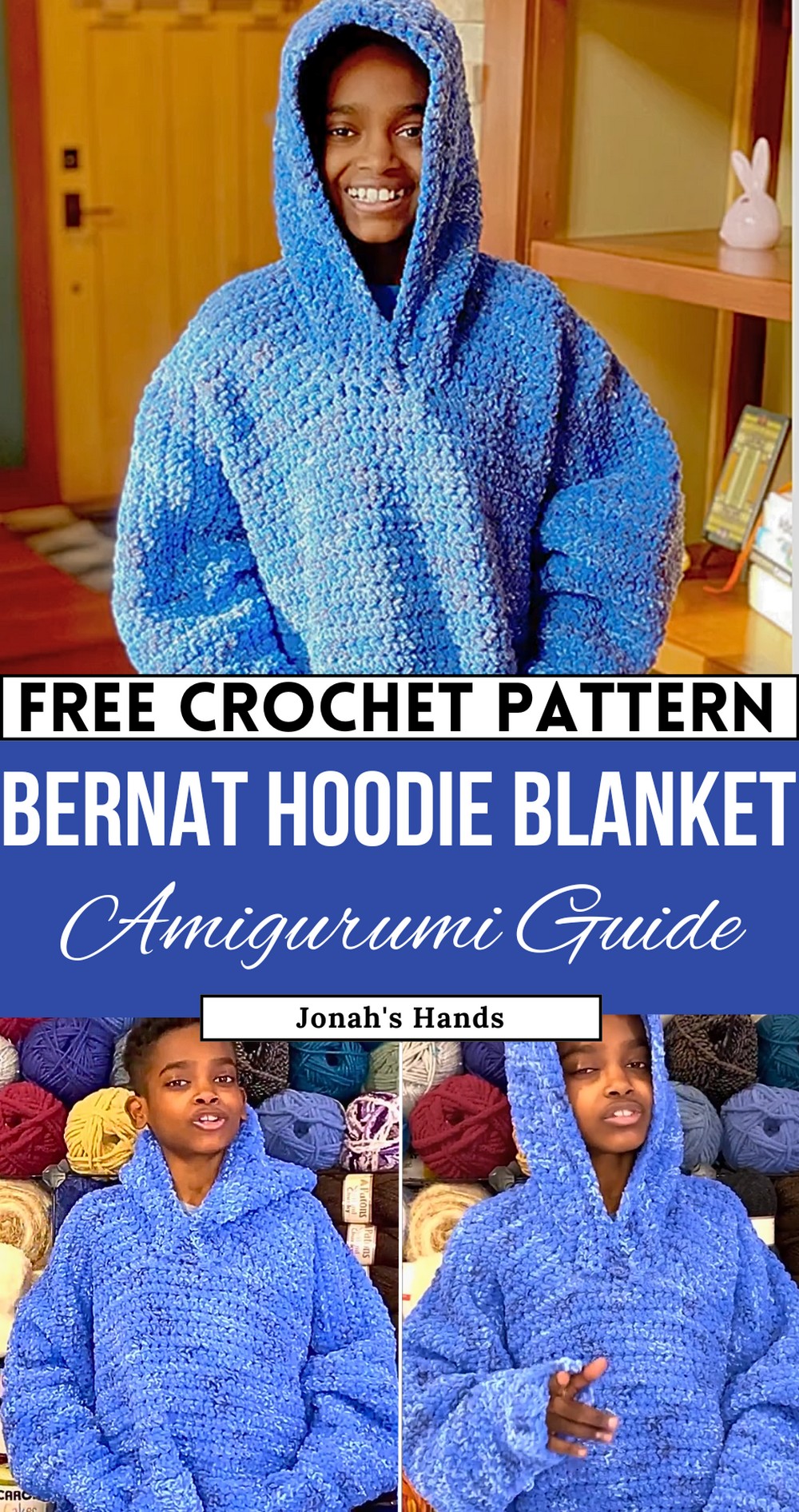 Show & Tell with Jonah Bernat Crochet Blanket Hoodie