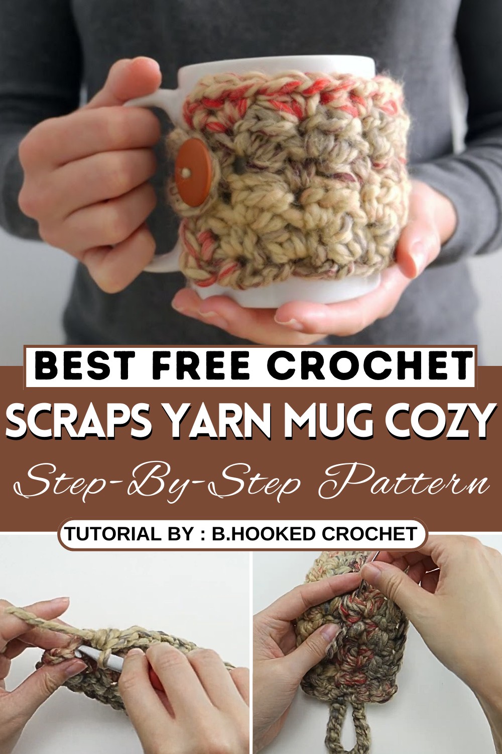 Turn Yarn Scraps into a Crochet Mug Cozy