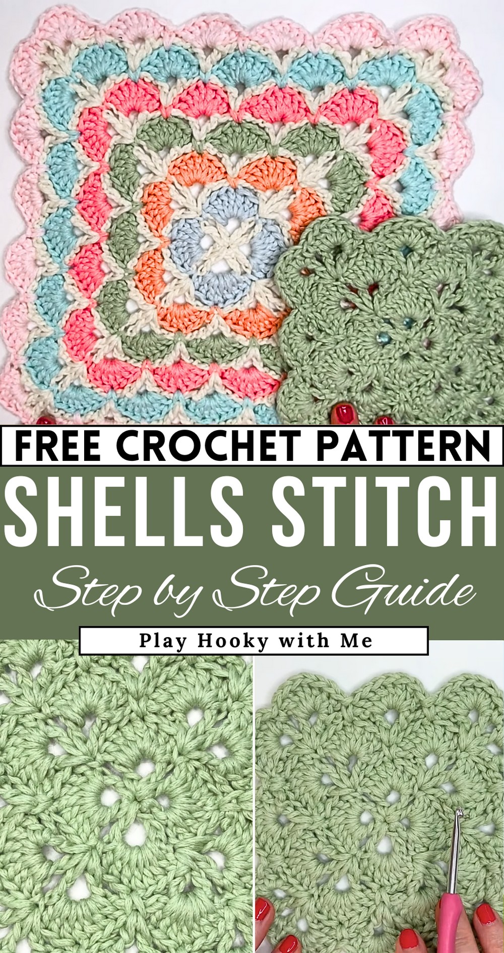 Unique Crochet Shell Stitch pattern