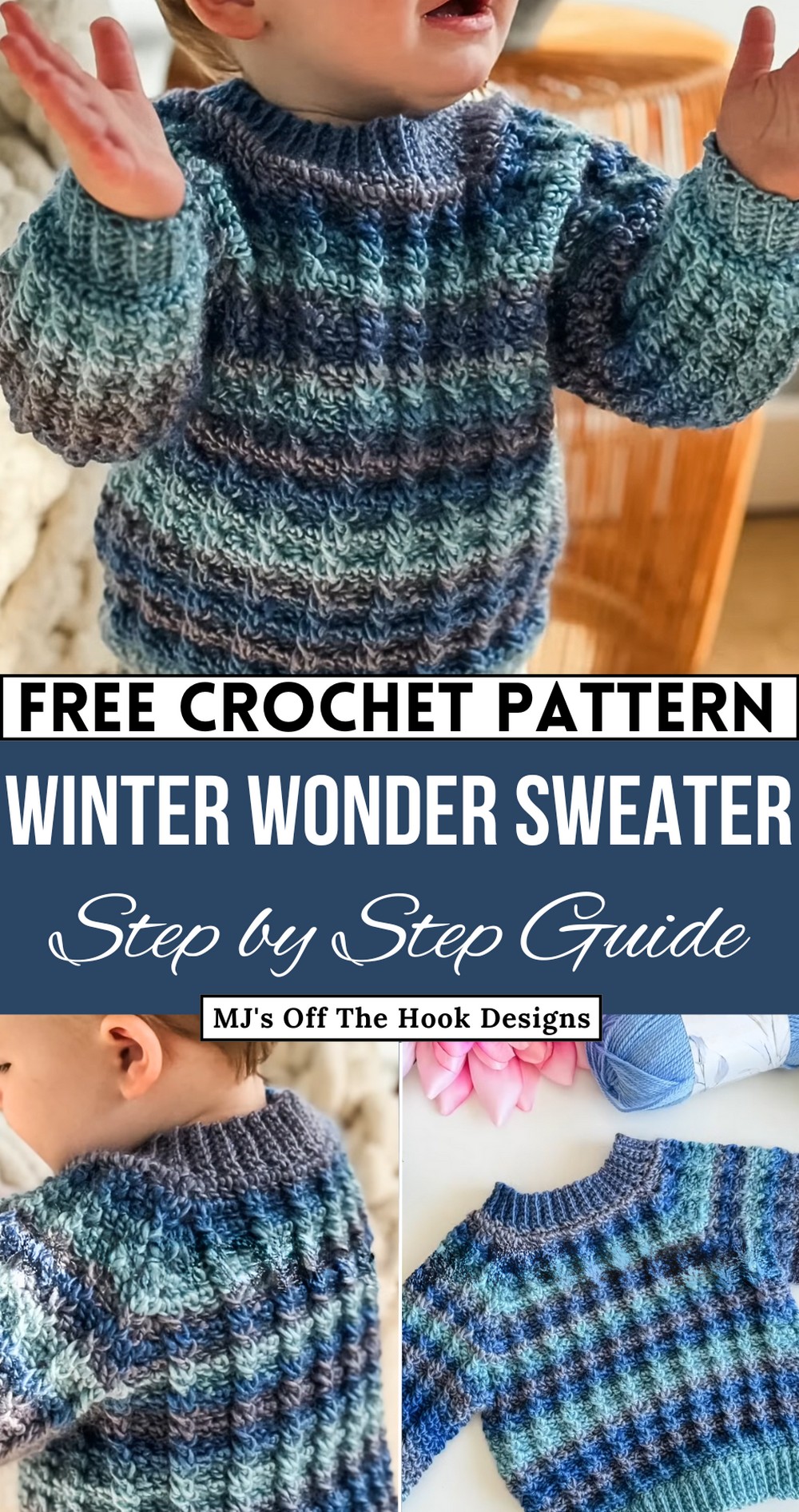 Winter Wonder Children's Crochet Sweater Pattern