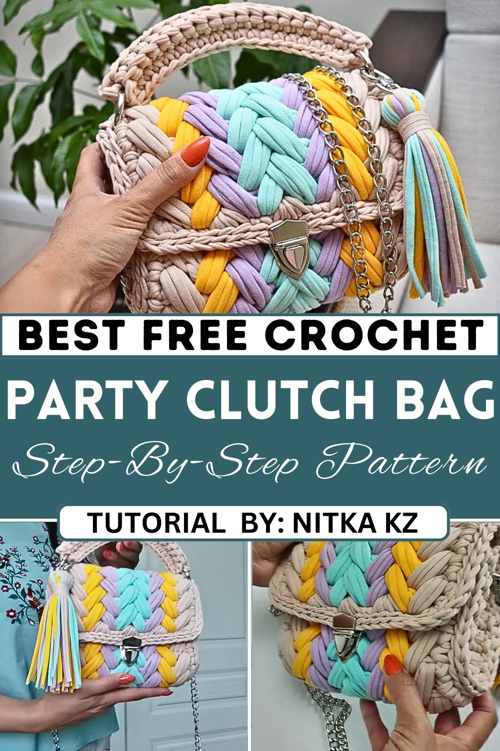 You Can't Buy It Anywhere! Let's Crochet Marshmallow Handbag From The Remnants Of Yarn