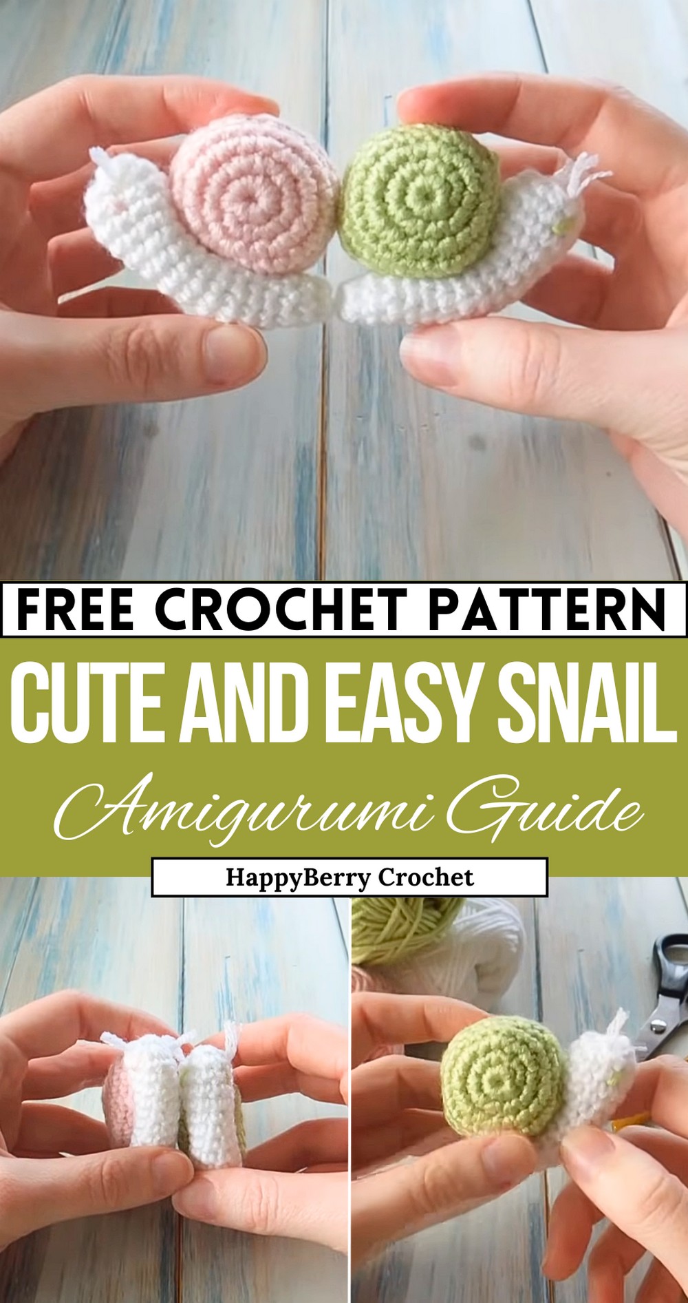 (crochet) How To Crochet a Snail - Yarn Scrap Friday