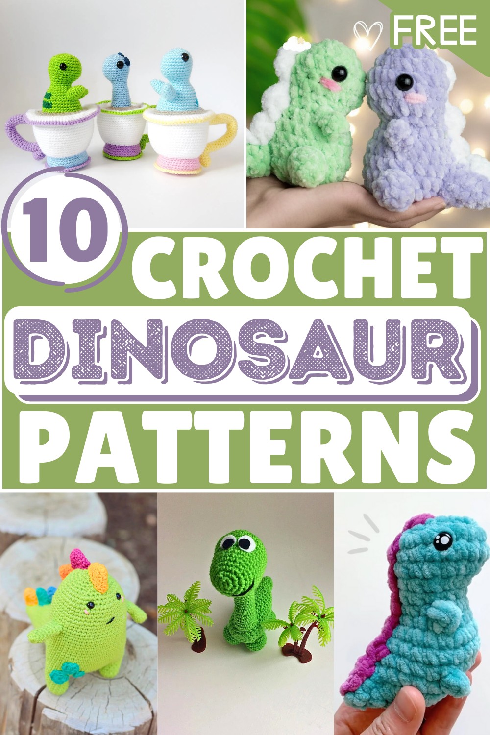 Adorable Dinosaur Amigurumi – Ideas and Free Crochet Patterns