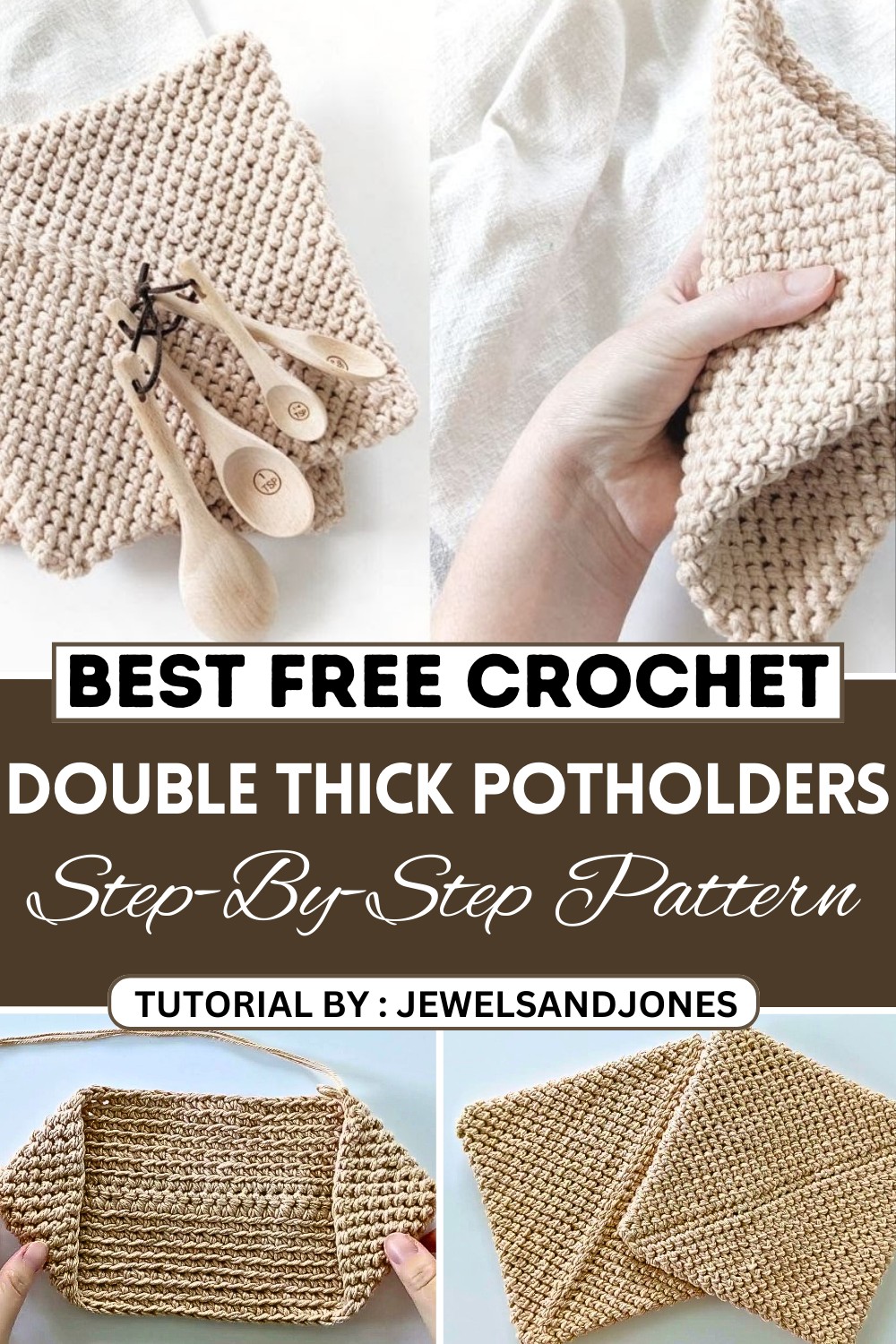 Best Modern Double Thick Crochet Potholders Tutorial