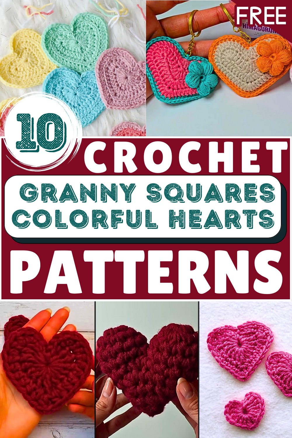 Colorful Hearts and Granny Squares