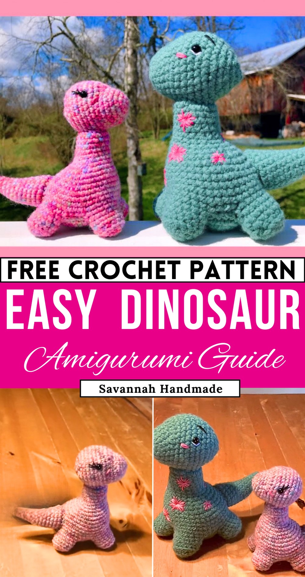 Crochet A Dinosaur Easy Amigurumi Tutorial