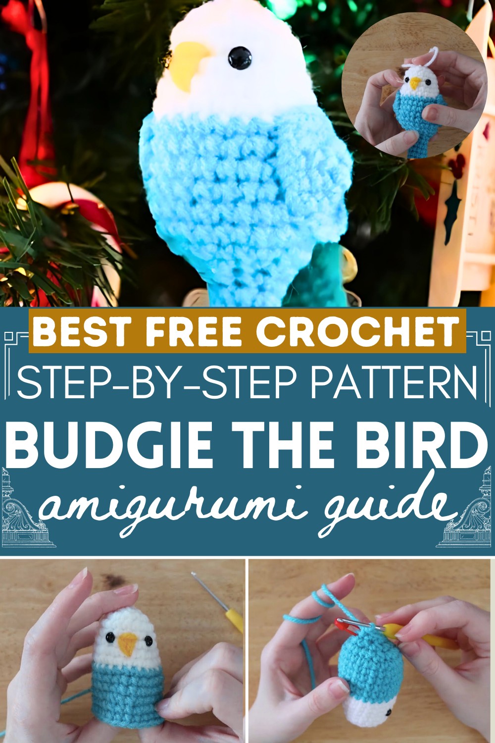 Crochet Budgie Bird