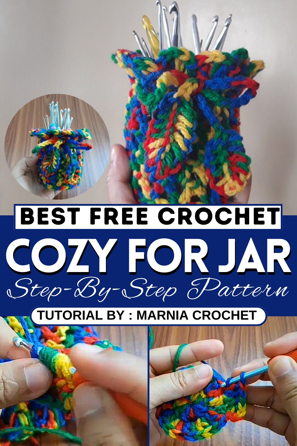 Crochet Cozy For Jar Easy Crochet Tutorial
