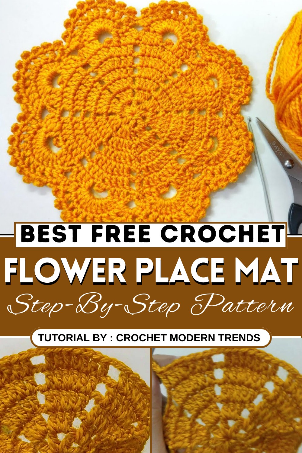 Crochet Flower Place Mat