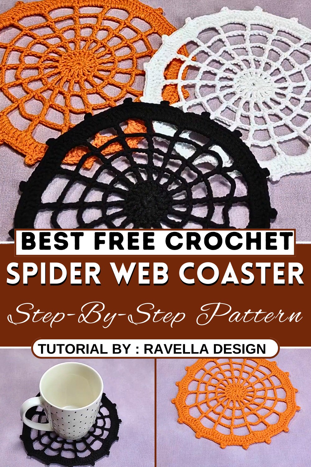 Crochet Spider Web Coaster