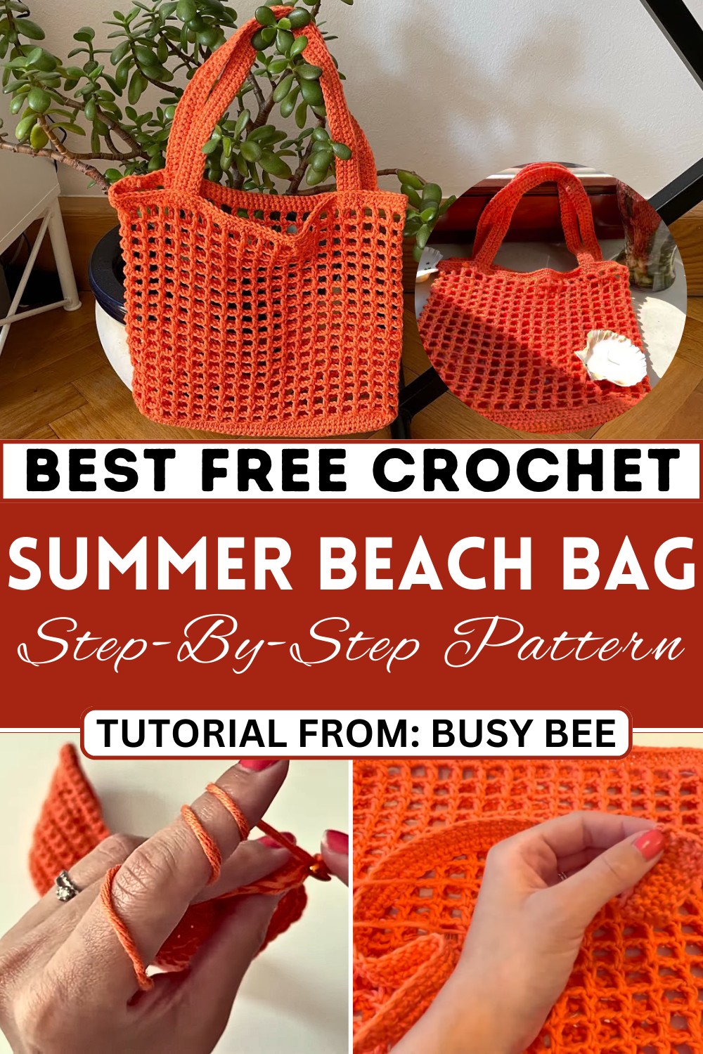 Crochet Summer Beach market Bag