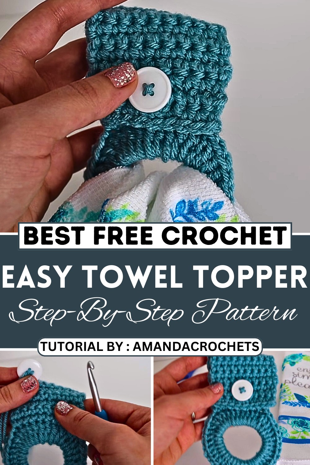 Crochet Towel Topper Easy Crochet Pattern Tutorial