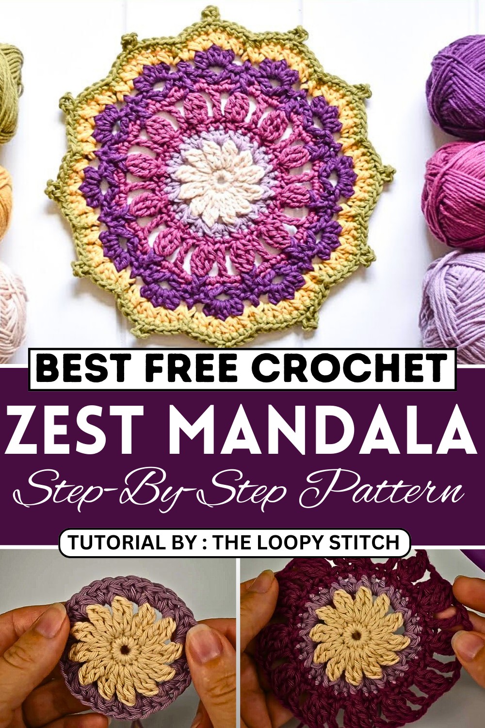 Crochet Zest Mandala Tutorial