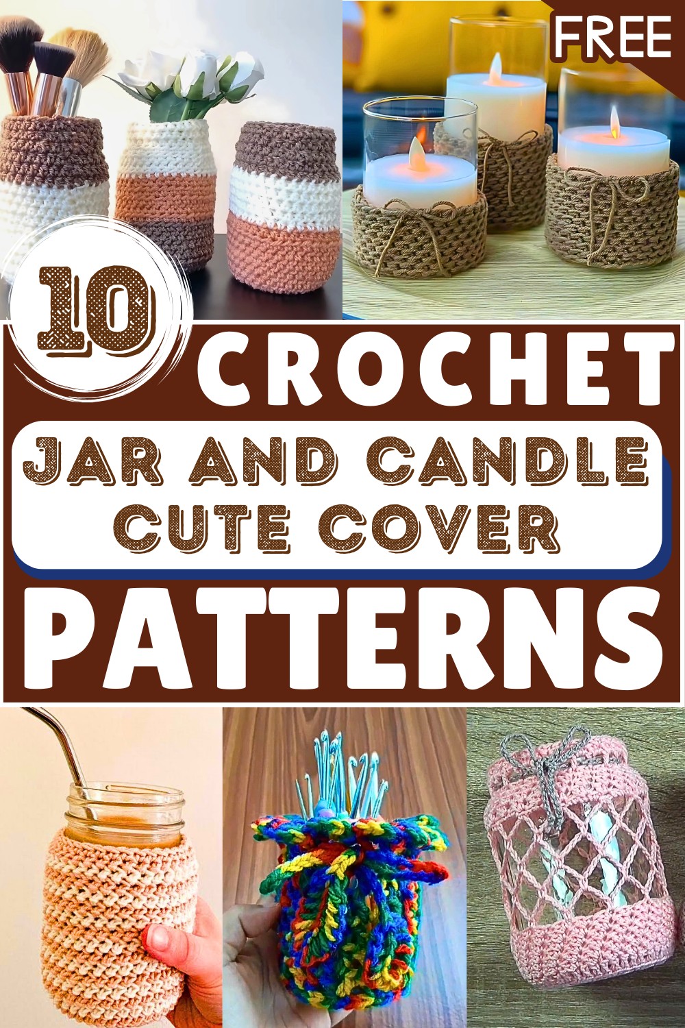 Cute Crochet Jar Cover Free Patterns for Comfort Every Day