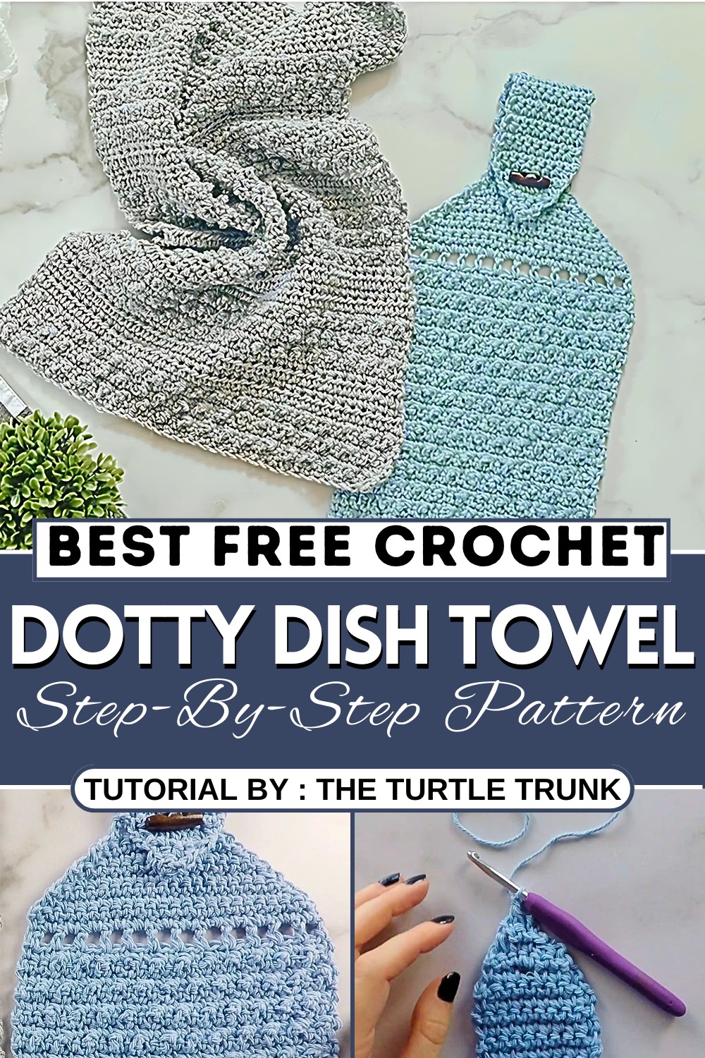 Dotty Dish Towel & Hanging Towel Crochet Tutorial
