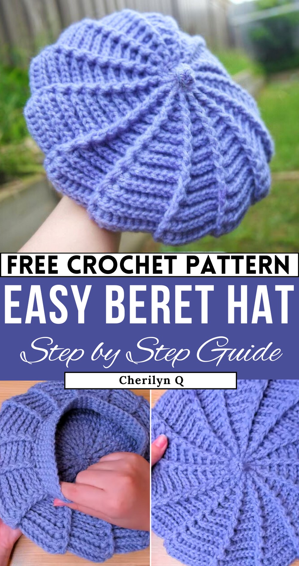 Easy Crochet Beret Hat