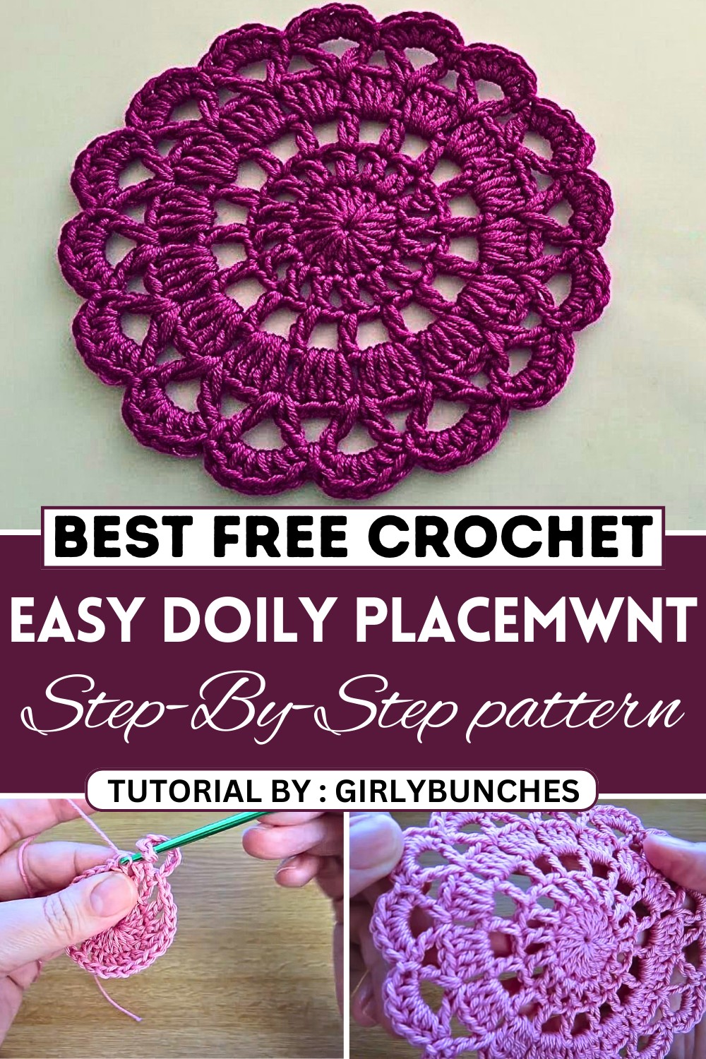 Easy Crochet Doily Tutorial