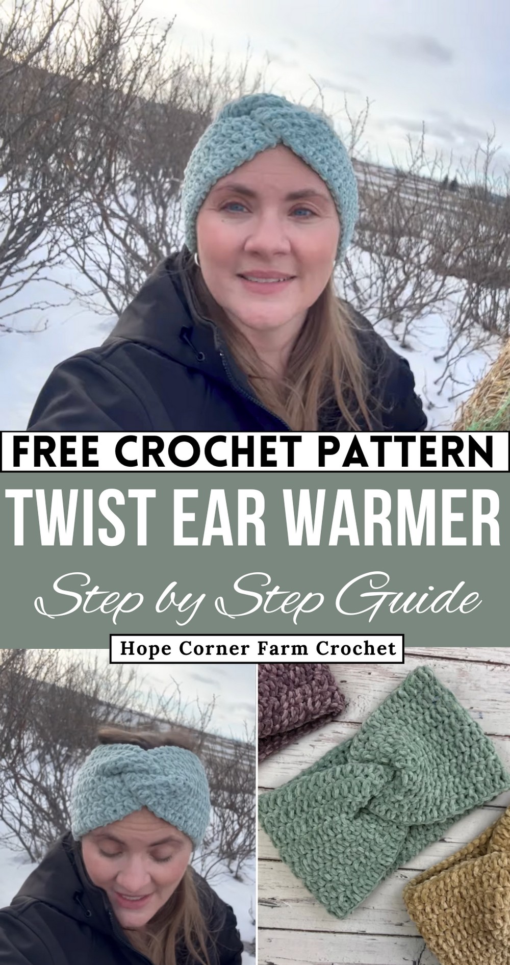 Easy Crochet Velvet Twist Headband