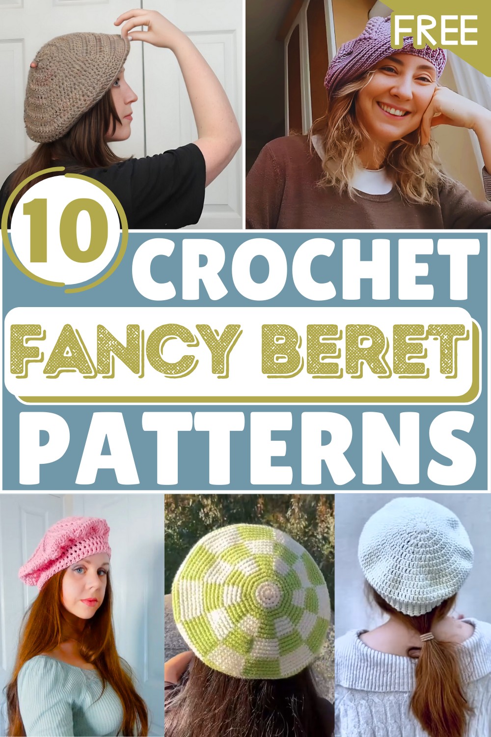 Fancy Beret Free Crochet Patterns