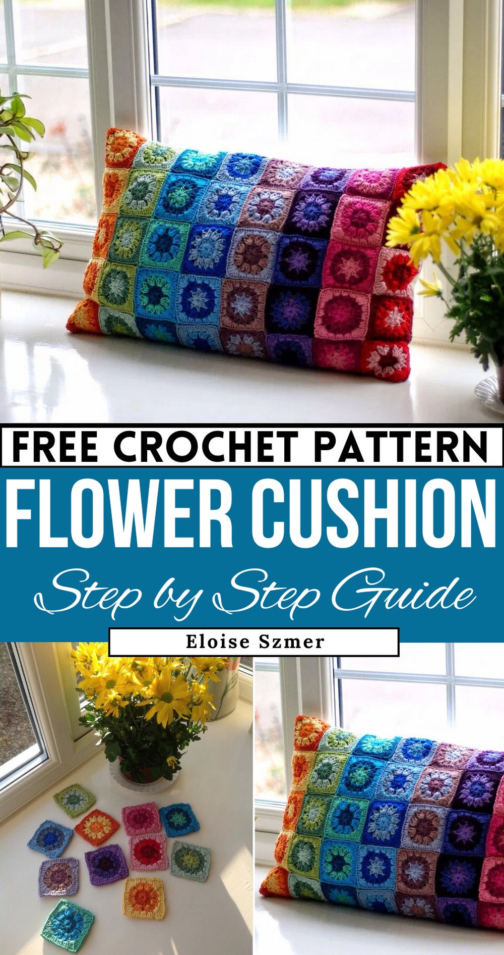 Flower Cushion Square