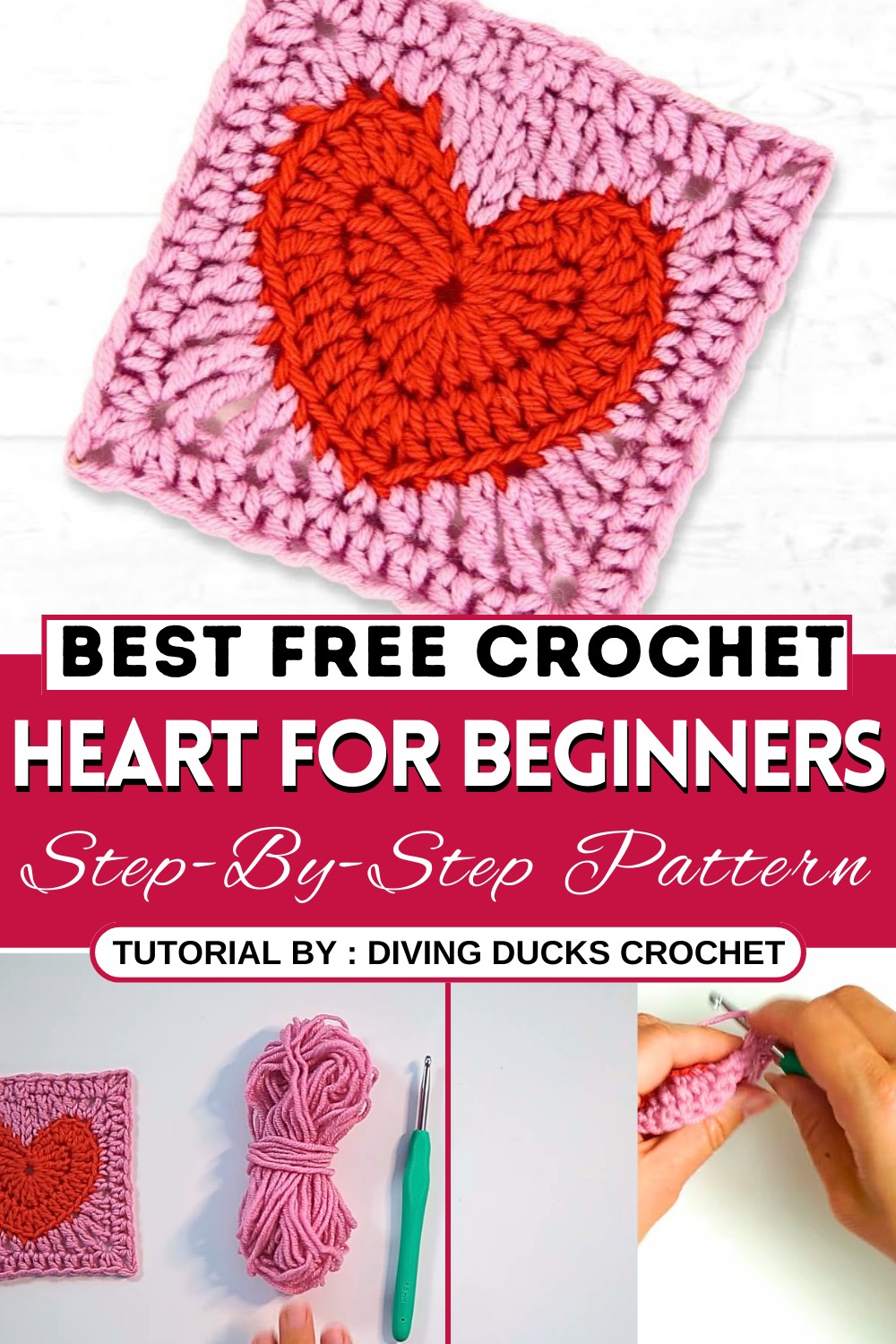 How To Crochet A Heart Granny Square
