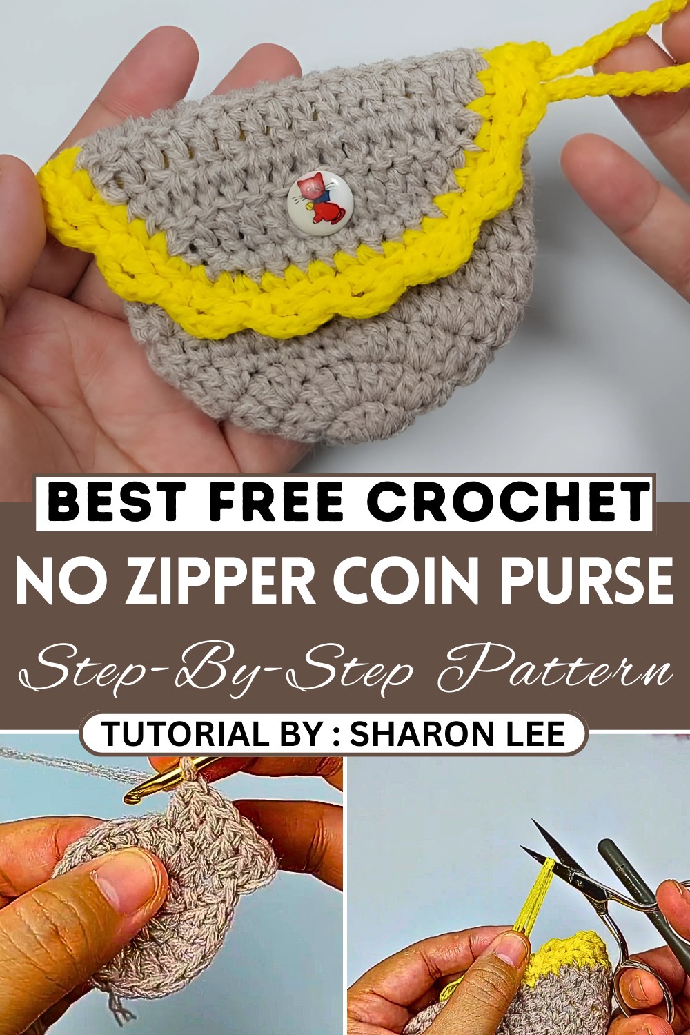How To Crochet A No Zipper Coin Purse