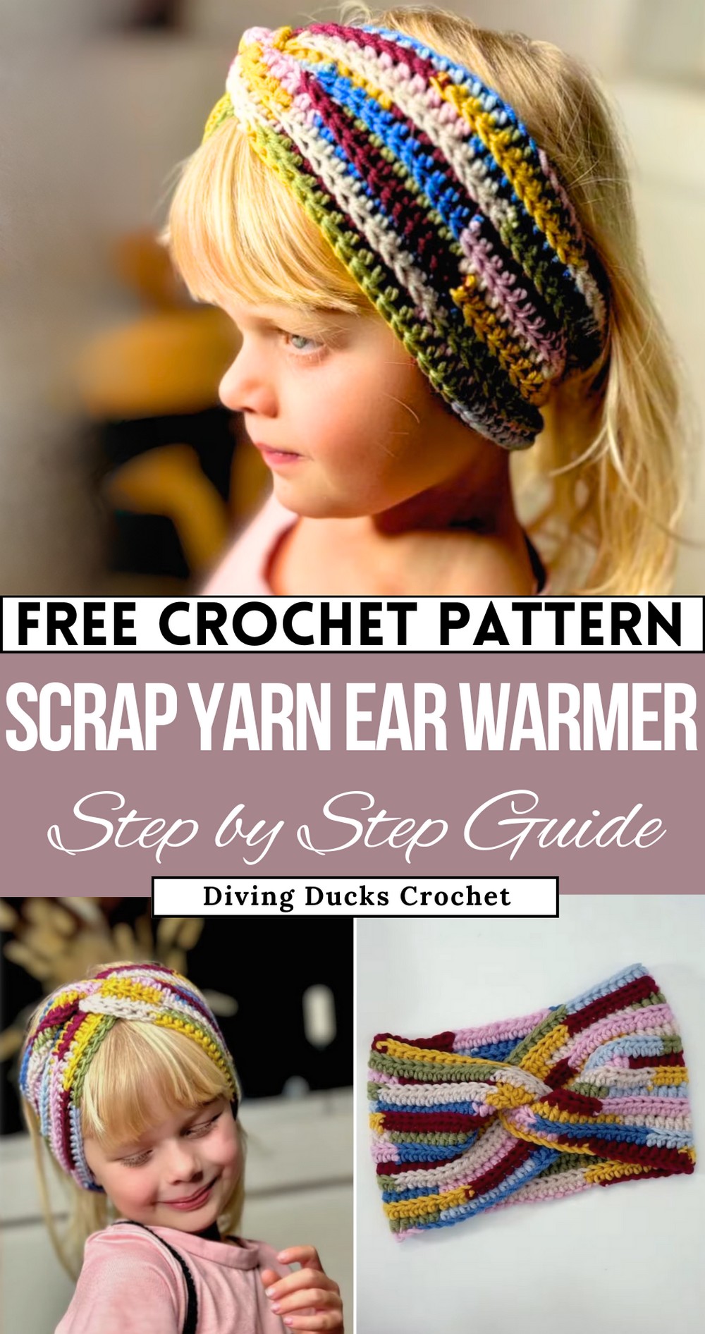 How To Crochet A Scrap Yarn Headband