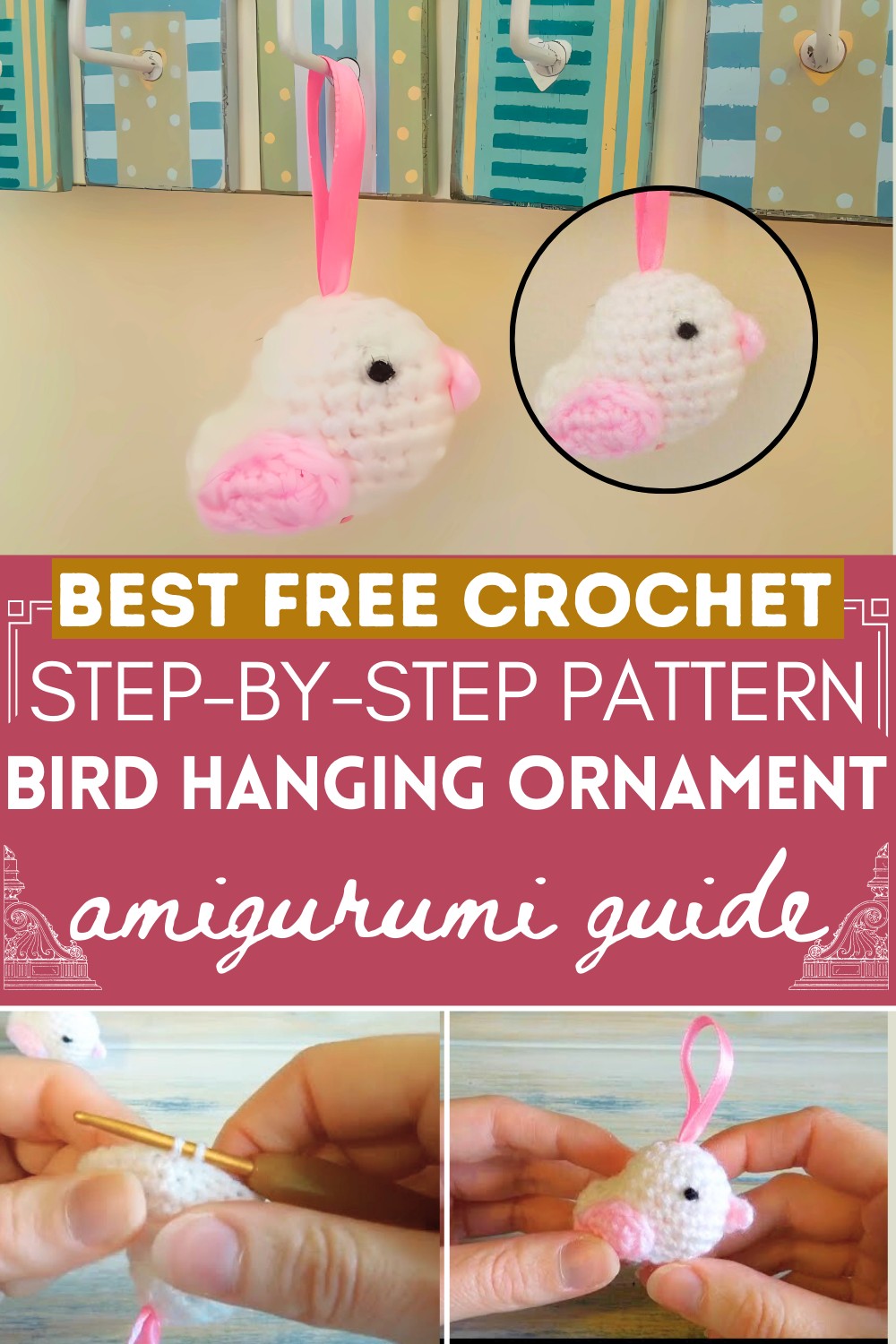 How To - Crochet Bird Hanging Ornament
