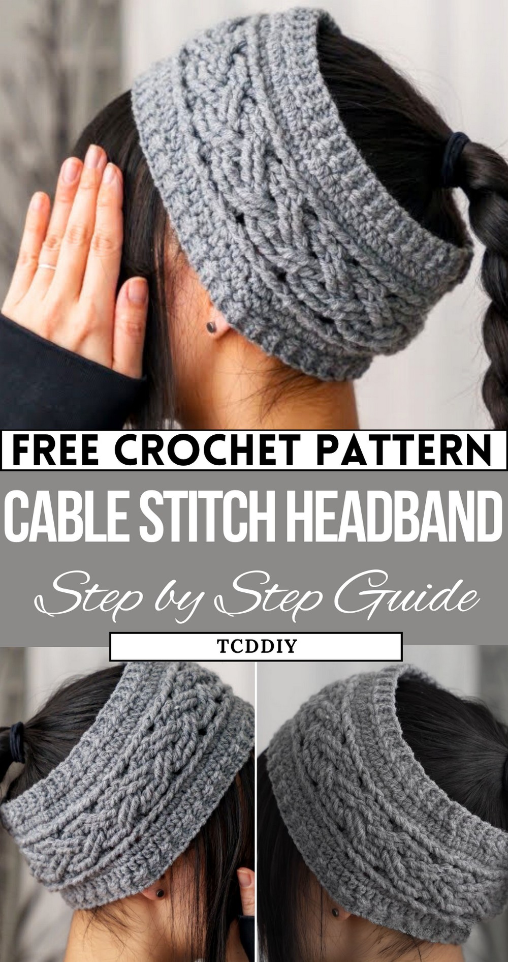 How To Crochet Cable Stitch Headband
