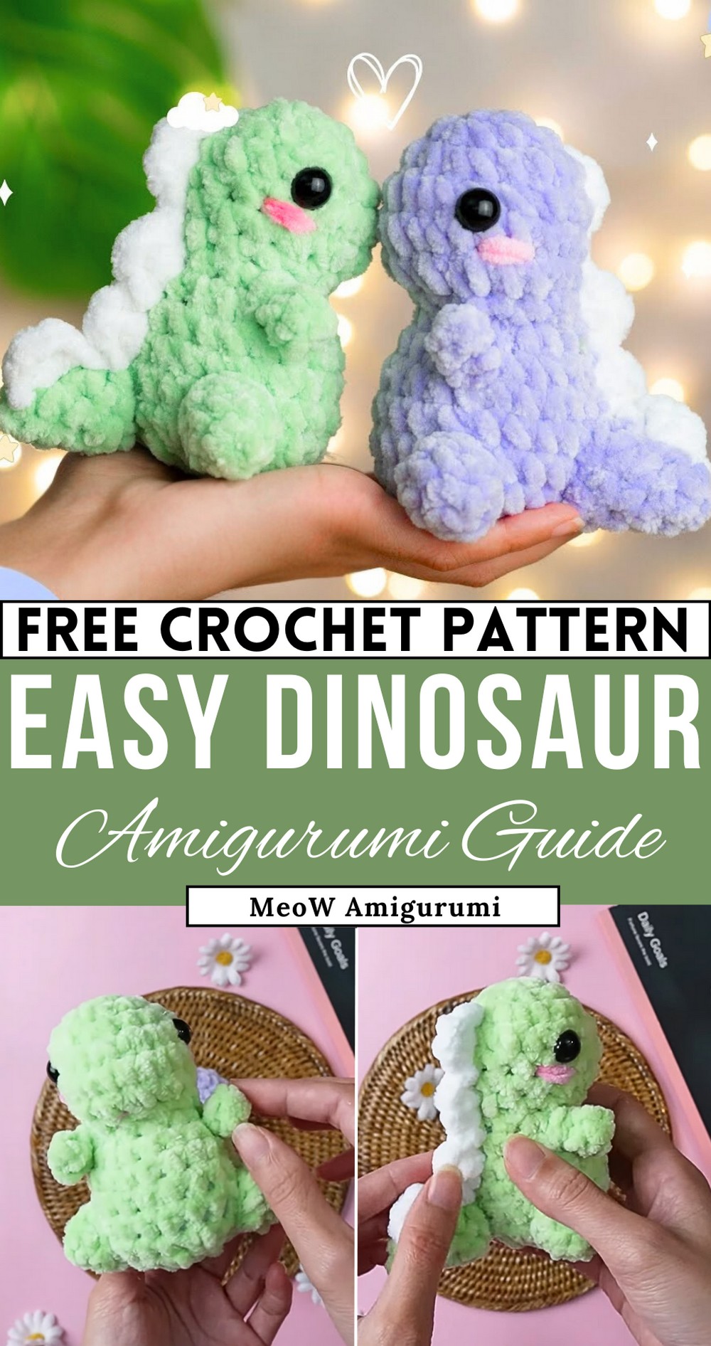 How To Crochet Dinosaur - Easy Crochet Dinosaur