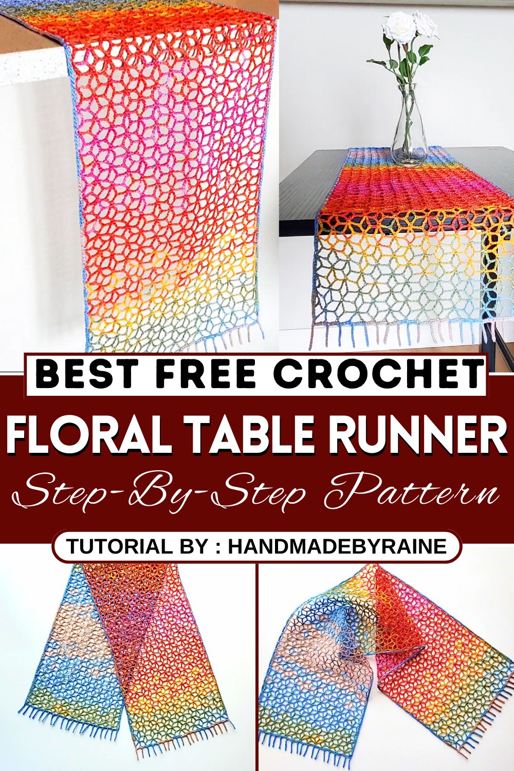 How To Crochet Floral Table Runner
