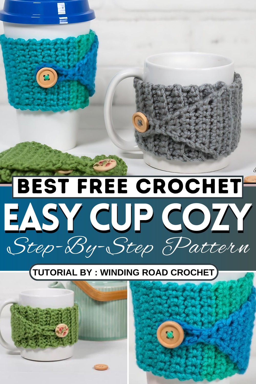 10 Free Crochet Cup Cozy Patterns for All Skill Levels - Crochet Patterns