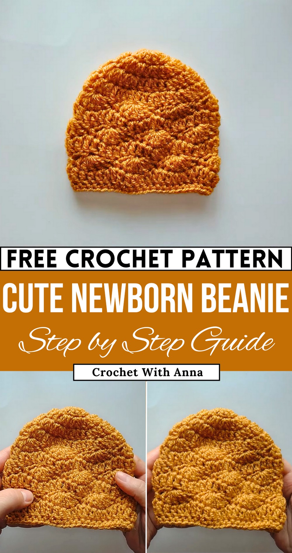 How To Make Easy Crochet Newborn Beanie