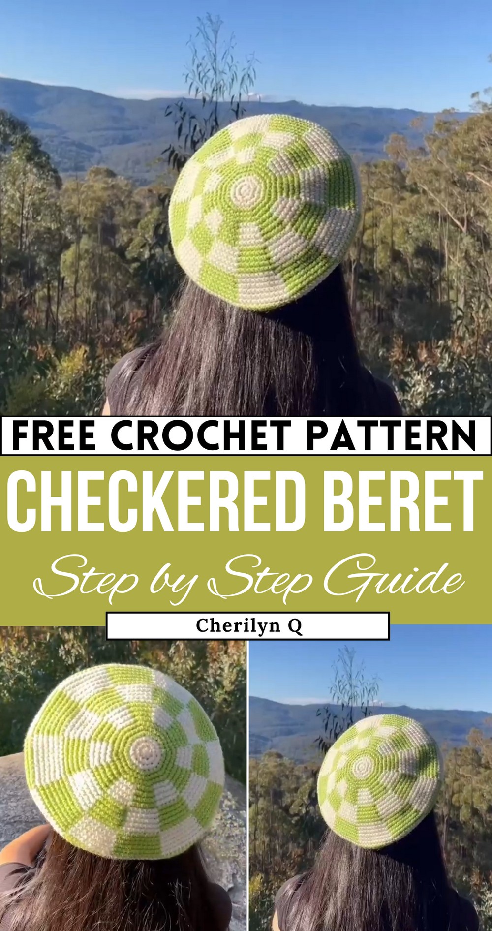 How to Crochet Checkered Beret