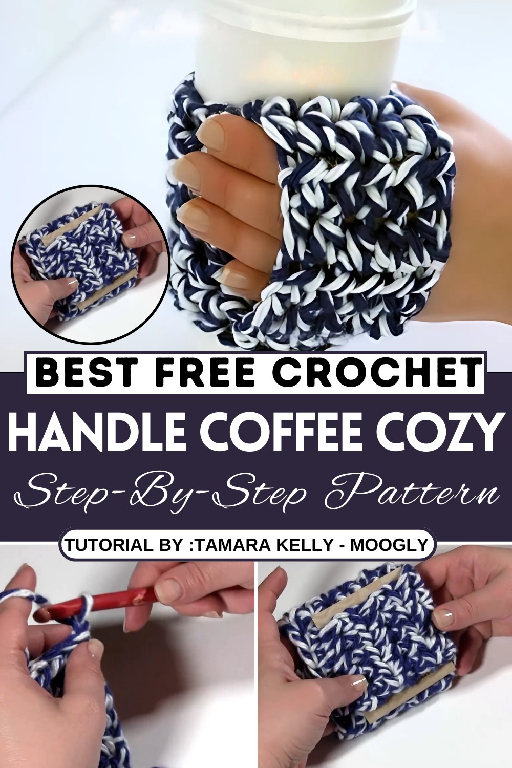How to Crochet Happy Handle Coffee Cozy