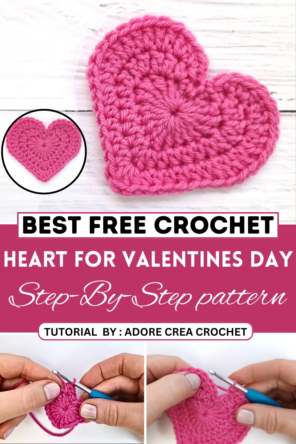 How to Crochet a Heart for Valentines Day