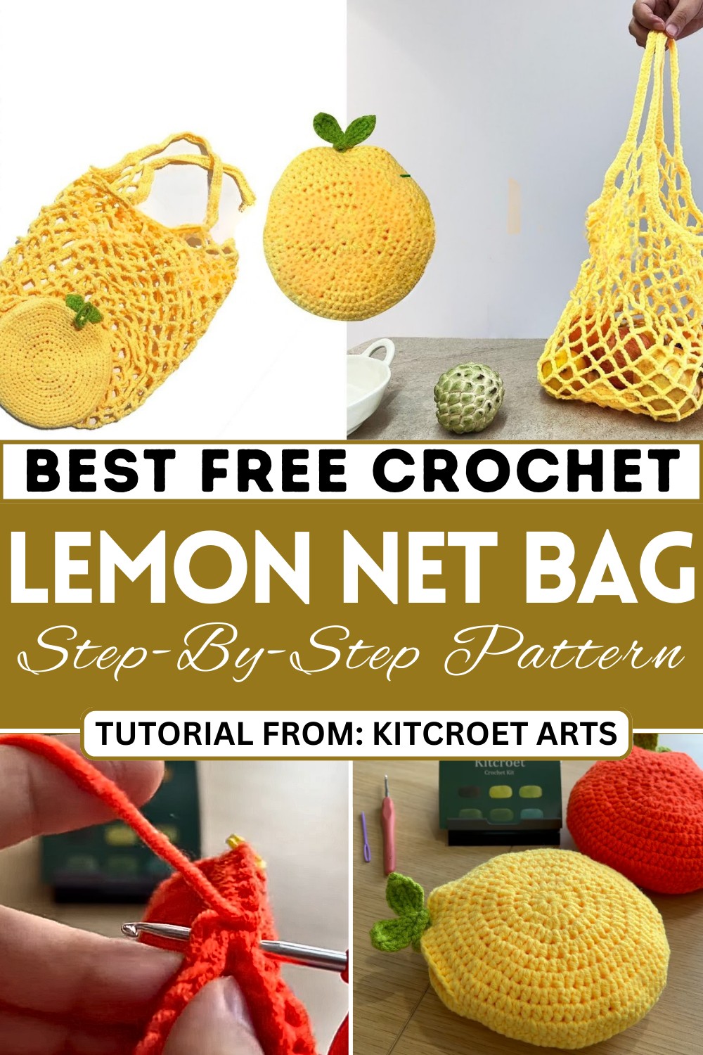 How to Crochet a Lemon Net Bag